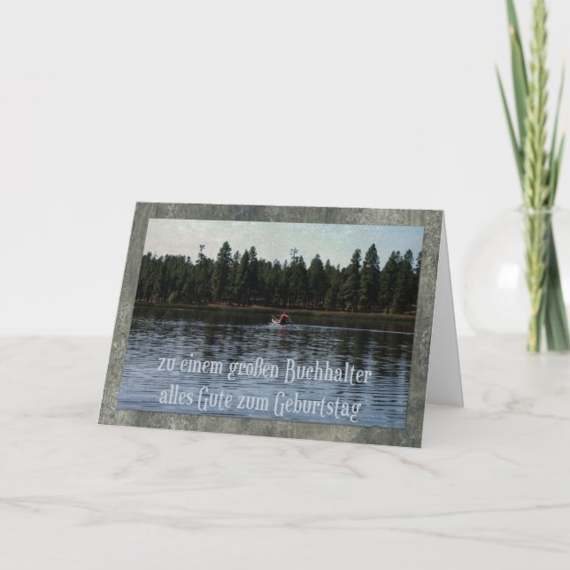Carte D'Anniversaire Allemande Pour Comptable (Devant)