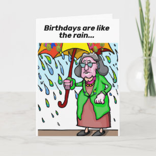 Carte d'anniversaire amusant pour les aînés