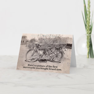 Carte d'anniversaire amusant Vintage classique mot