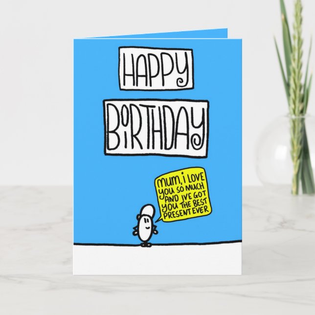 carte d'anniversaire amusante (Devant)