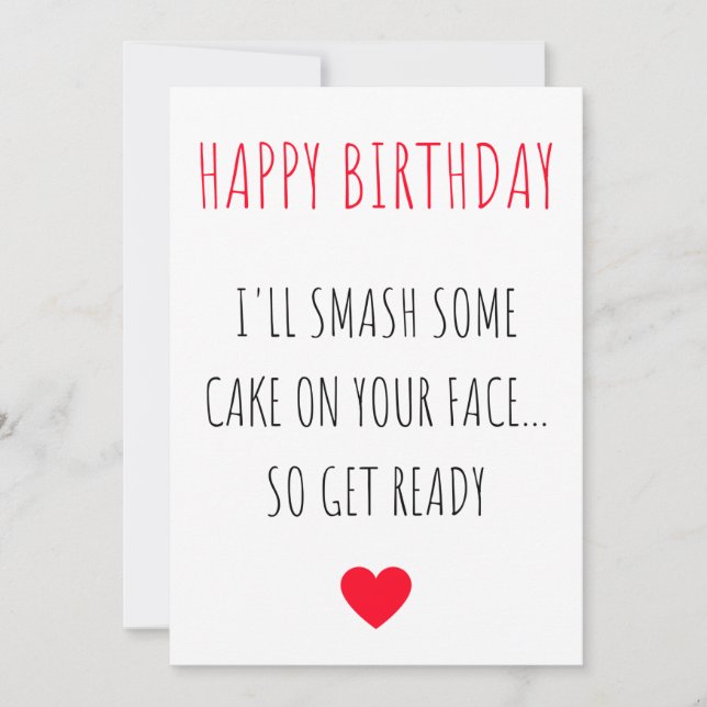 Carte d'anniversaire amusante (Devant)