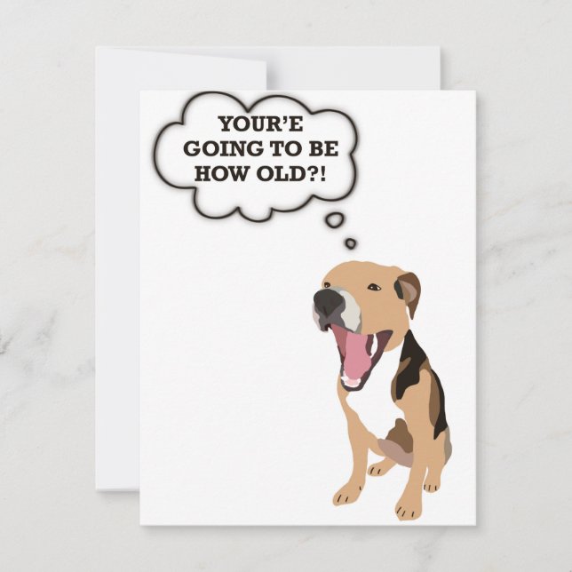 Carte d'anniversaire amusante (Devant)