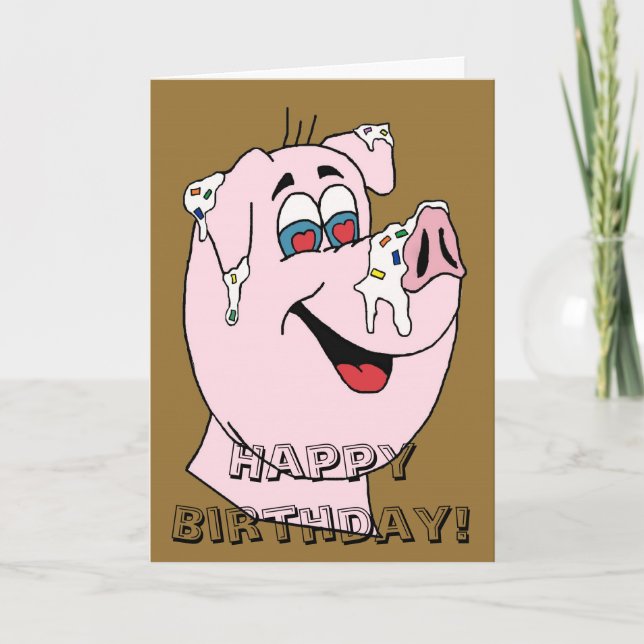 Carte d'anniversaire amusante (Devant)
