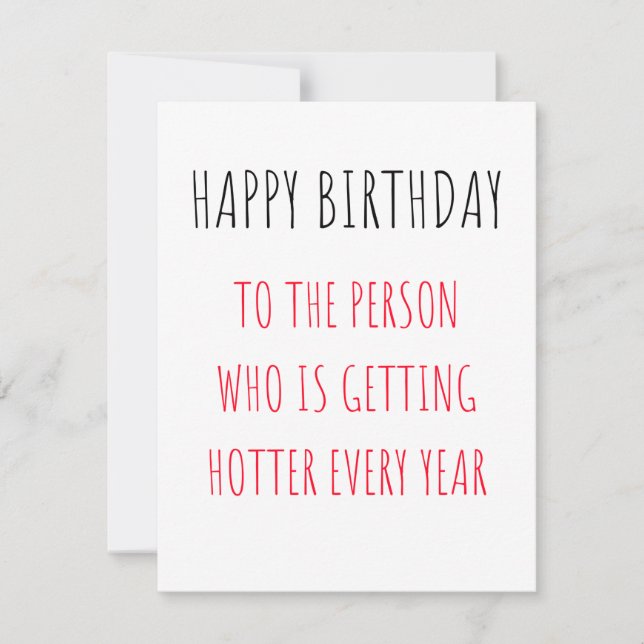 Carte d'anniversaire amusante (Devant)