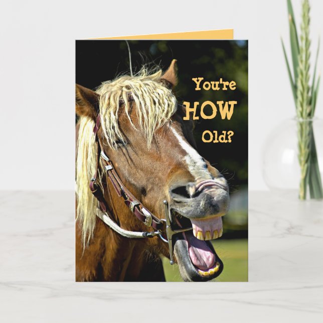 Carte d'anniversaire amusante (Devant)