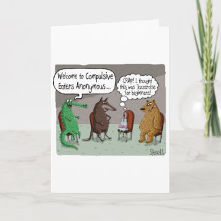 Carte d'anniversaire amusante avec des ANIMAUX CUT