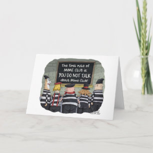 Carte d'anniversaire amusante avec mines