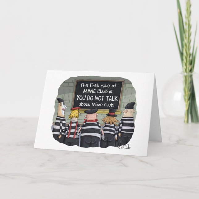 Carte d'anniversaire amusante avec mines (Devant)