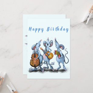 Carte d'anniversaire amusante avec Musique Mouse B
