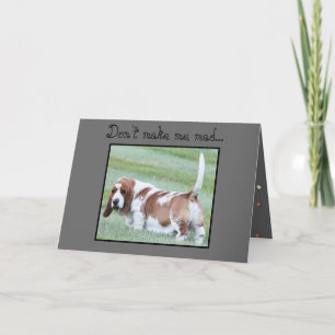 Carte d'anniversaire amusante avec une jolie coque