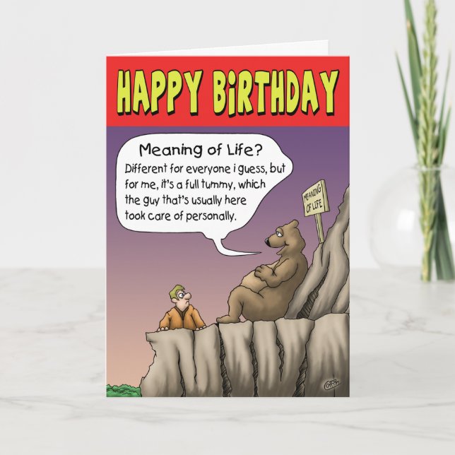 Carte d'anniversaire amusante : Jour d'achèvement (Devant)