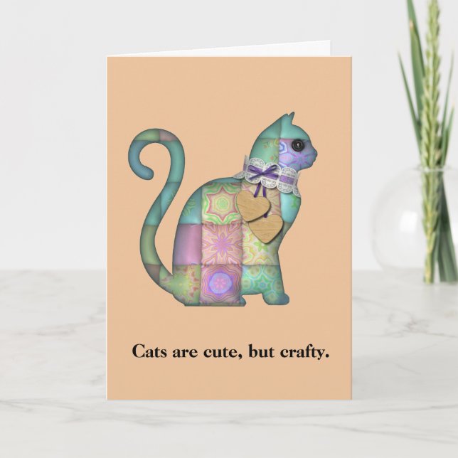 Carte d'anniversaire amusante pour la courtepointe (Devant)