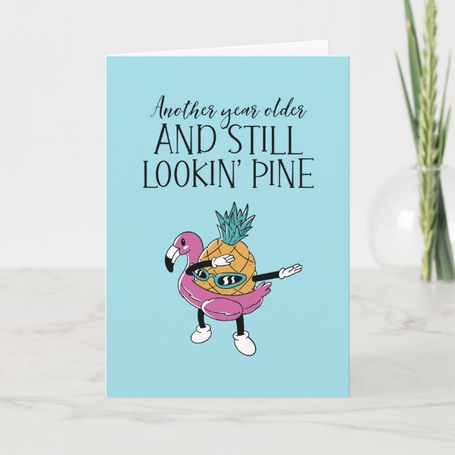 Carte d'Anniversaire amusante pour le petit ananas (Devant)