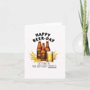 Carte d'anniversaire amusante pour les spiritueux 