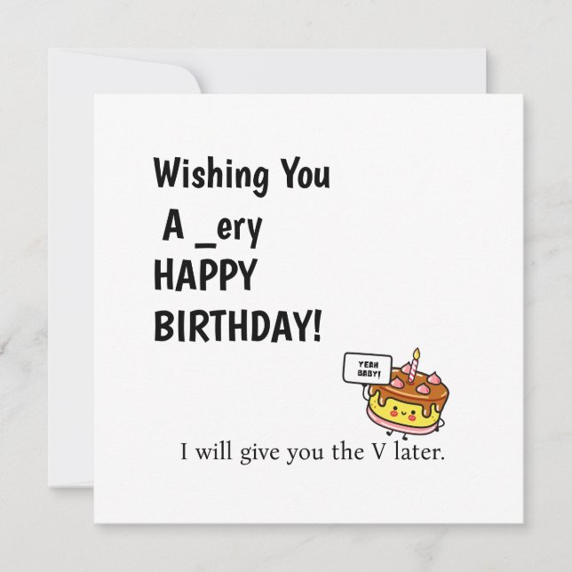 Carte d'anniversaire amusante pour mari ou ami (Devant)