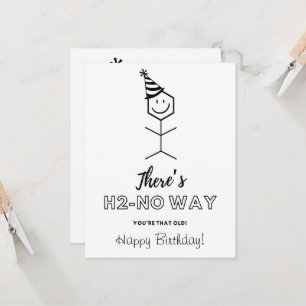 Carte d'anniversaire amusante pour un chimiste vie