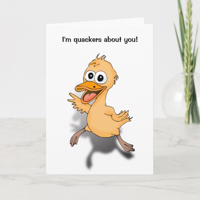 Carte d'anniversaire amusante pour un couple. (Devant)