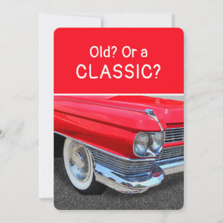 Carte d'anniversaire amusante pour une Cadillac 19
