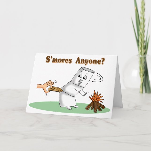 Carte d'anniversaire amusante : S'mores N'importe  (Devant)