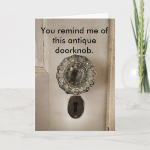 Carte d'anniversaire antique drôle d'âge