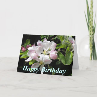 Carte d'anniversaire Apple Blossom
