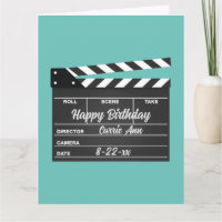 Carte d'anniversaire Aqua du plateau vidéo personn