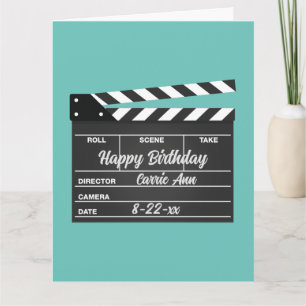 Carte d'anniversaire Aqua du plateau vidéo personn