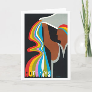 Carte d'anniversaire Aquarius Zodiac