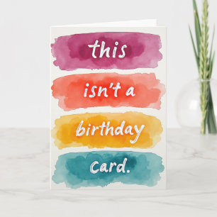 Carte d'anniversaire artisanale Swatch