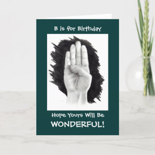 CARTE D'ANNIVERSAIRE ASL