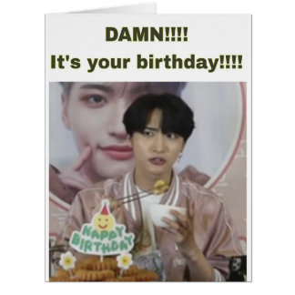Carte d'anniversaire 'ATEEZ Seonghwa meme'