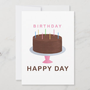 Carte d'anniversaire au chocolat