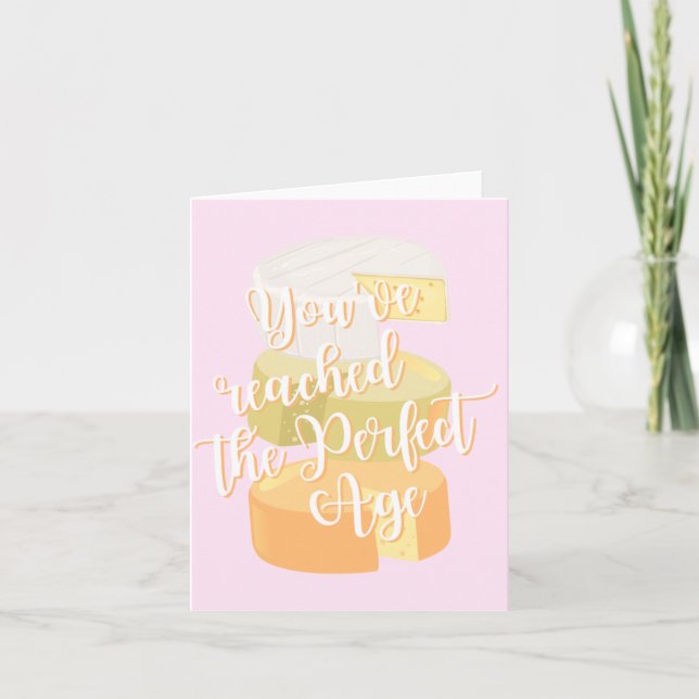 Carte d'anniversaire au fromage (Devant)