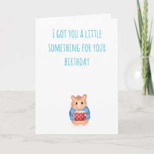 Carte d'anniversaire au hamster mou