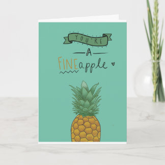 Carte d'anniversaire aux pommes fines
