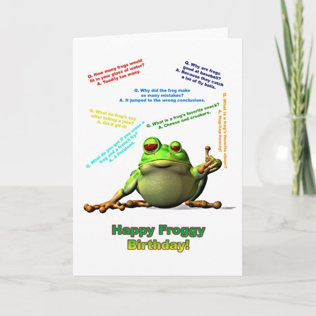 Carte d'anniversaire avec des blagues de voyous (Devant)