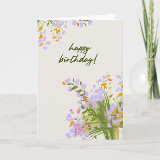 Carte d'anniversaire avec des stocks et d'autres f