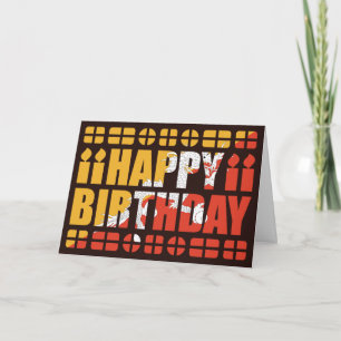 Carte d'anniversaire avec le drapeau du Bhoutan