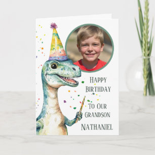 Carte d'anniversaire avec ouverture photo pour Din