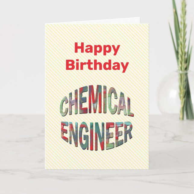 Carte d'anniversaire avec texte en relief pour ing (Devant)