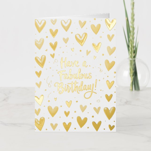 Carte d'anniversaire / Avoir un anniversaire fabul (Recto)