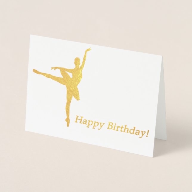 Carte d'anniversaire Ballerina (Devant)