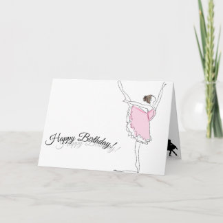 Carte d'anniversaire Ballerina
