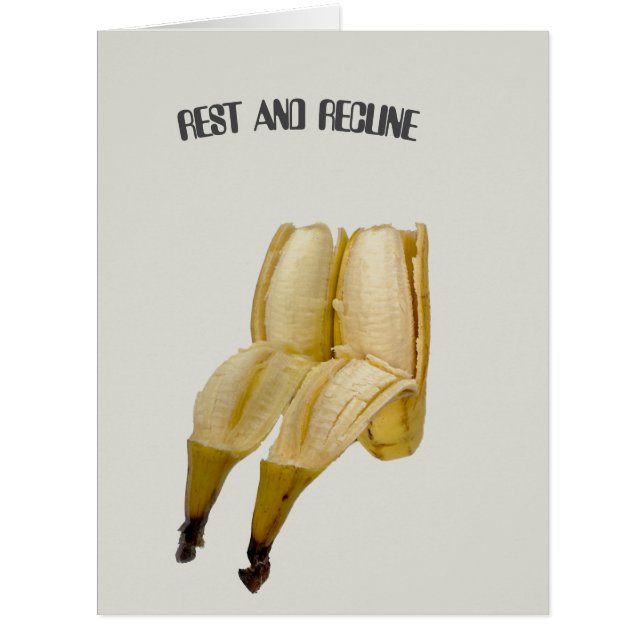 CARTE D'ANNIVERSAIRE BANANA AMUSANTE SOUHAITANT L' (Devant)