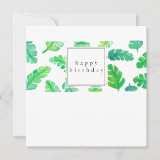 Carte d'anniversaire Banana Leaf