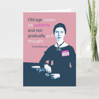 Carte d'anniversaire Belge Emily Dickinson