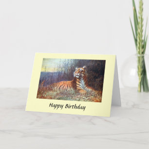 Carte d'anniversaire - Bengal Tiger