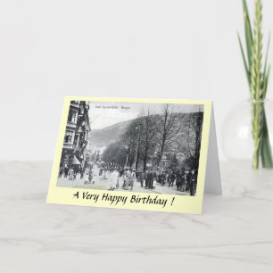 Carte d'anniversaire - Bergen, Norvège