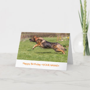 Carte d'anniversaire Berger allemand Chien