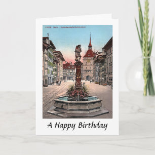 Carte d'anniversaire - Berne, Suisse